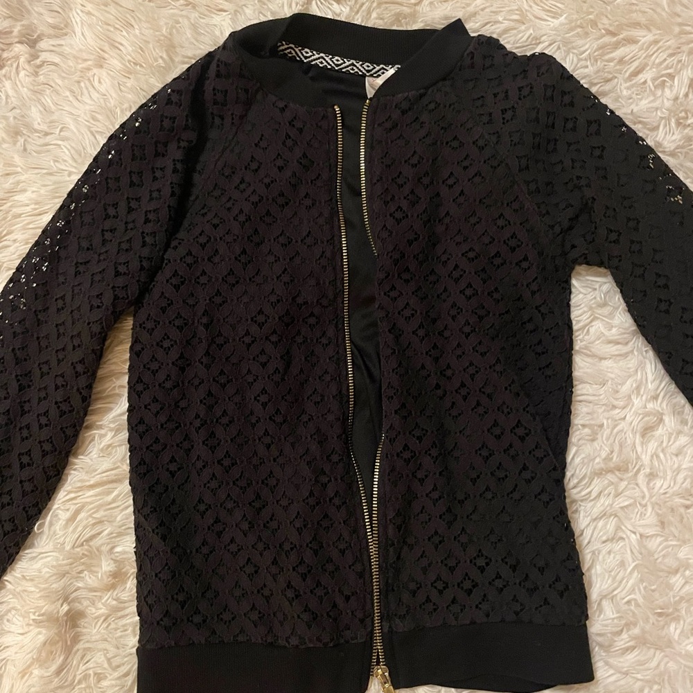 black lace kids jacket